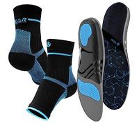 Plantar Fasciitis Relief Kit-All-Round Compression Foot Sleeves & Arch Support Orthotic Insoles for Men & Women-Fast Pain Relief & All-Day Comfort from Heel Spur, Flat Feet, High Arch