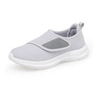 Plantar Fasciitis Shoes for Women Shoes for Edema and Swollen Feet Women Trainers Adjustable Strap Extra Wide Fit Orthopedic Diabetic Sneakers Shoe Elderly Swollen Pain Relief Footwear A 3.5