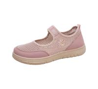 Plantar Fasciitis Shoes for Women Shoes for Swollen Feet Women Flat Colorblocking Board Women's Athletic Casual Orthopedic Tennis Trainers Lightweight Non Slip Wedge Womens Pumps Pink 6