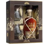 Plantation Barbados XO Extra Old 20th Anniversary with Gift Set with 2 Glasses Rum, 0.7 Litre