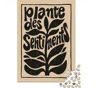 Plante Des Sentiments 1000 Piece Jigsaw Puzzle for Adults, 52x38cm/1000pcs, New Year Indoor Activity, Relaxing Home Time And A Fresh Start