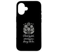 Planted By Faith Watered By Grace Blooming With Love Case for iPhone 16