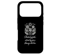 Planted By Faith Watered By Grace Blooming With Love Case for iPhone 17 Pro