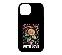 Planted With Love Sunflower Floral Botanical Gardening Case for iPhone 14