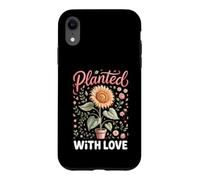 Planted With Love Sunflower Floral Botanical Gardening Case for iPhone XR