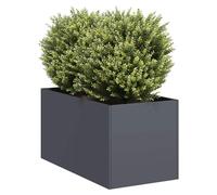 Planter Anthracite 40x80x40cm Cold-Rolled Steel Raised Garden Bed Outdoor Patio