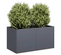 vidaXL Planter Anthracite 80x40x40 cm Cold-rolled Steel