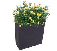 Planter Anthracite Flower Box Raised Bed Terrace Privacy Screen 59.5x26.5cm
