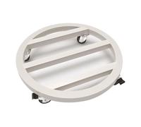 Planter Base Tray with Wheels, Plant Caddy Round Mobile Plant Starter Trays Planter Base Roller Casters Pulleys Breathable Planter Racks Plant Shelf for Indoor Outdoor,White-30cm/11.8in