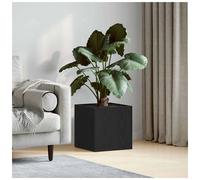 Planter Box Black Oak 40 x 38.5 x 40 cm Engineered Wood Indoor Modern Compact XS