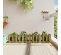 Planter Box Natural Impregnated Pine Long 150x30x30 cm Outdoor Rustic Large Bed