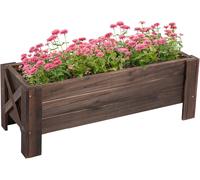 Planter Box Wood Raised Garden Wooden Elevated Bed Plant Flower Vegetable