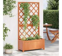 Planter | Brown | Solid firwood | Large | Durable | Planter | Rectangular