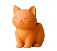 Planter - Cat , 3D Printed Flower Pots, Plant Pot with Drainage Holes, Desk Garden Decorative Piece | Home Decoration