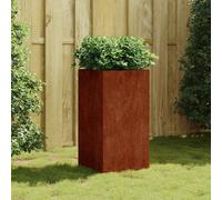 Planter Corten Steel 40x40x80 cm Tall Square Raised Garden Bed Rusty for Patio