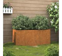 Planter Corten Steel Rustic Rust 62x30x29 cm Large Cold-Rolled Steel Garden Bed