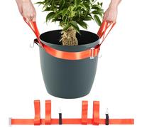 Planter Flowerpot Moving Straps, Garden Lifting Belt for Flower Pots, Planters, Rocks, Landscaping Plant Pot Mover with Edge Hooks, Non-slip Straps