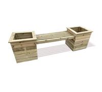 Planter Garden Bench Extension by Churnet Valley - 2 Seats