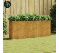 Planter Garden Raised Bed Plant Pot Flower Box Flower Pot Corten Steel vidaXL
