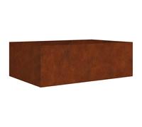 Planter Garden Raised Bed Plant Pot Flower Box Flower Pot Corten Steel vidaXL