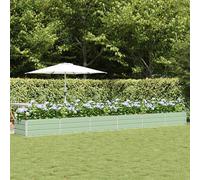 Planter Green Steel 600x80x45cm Long Rectangle Outdoor Indoor Modern Minimalist