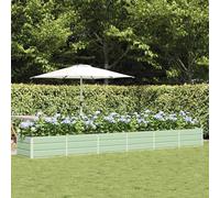 Planter Green Steel & Plastic 480 x 80 x 45 cm Long Terrace Garden Trough Indoor
