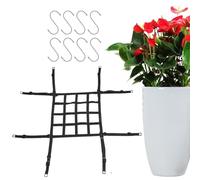 Planter Insert Large Pot - Adjustable Height Lift Grid, Plant Riser System | Drainage Airflow Optimization with Hook Suspension Set for Indoor Garden Balcony Patio Setup