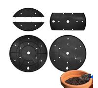 Planter Inserts - Round Lightweight Reusable Fillers, Drainage Hole Base Support Layer, Plant Pot Insert Water Flow Control System for Flowers Garden Container Growth Stability Indoor Outdoor Urban
