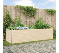 Planter Ivory 290x100x75cm Galvanised Steel ExtraLong Outdoor Raised Garden Bed