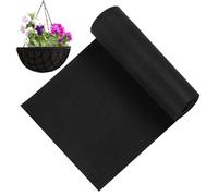 Planter Liner - Black Non Woven Fabric Insert, Breathable Basket Sheet, Reusable Garden Potting Mat | Yard Accessories For Patio Balcony Flower Pots Outdoor Bed Plant Replacement Gardening