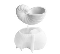 Planter Mold - Sea Shell Plaster Mould,Conch Shell Jar Molds, Silicone Candle Vessels Pot Molds, Concrete Tray Making Moulds for Storage Home Decor Resin Crafts