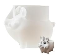 Planter Mold | Silicone Cute Wild Boar Shape Gardening Supplies | Plant Pots Mold - for Patio Front Porch Garden Home Display Tree Centerpiece Floor Desks Shelves Offices