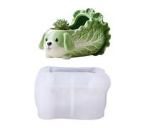 Planter Molding Tool Silicone for Making Cabbage Dog Succulents Plant Container Flower Pots Mold Craft Molds