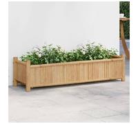 Planter Natural Bamboo Raised Garden Bed 100 x 40 x 150 cm Outdoor Herbs Box