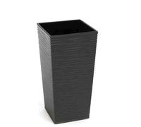 Planter Nice, Graphite Rillenoptik 40x75cm Plastic Planter with Insert
