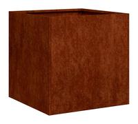 vidaXL Planter Olive Green 40x40x80 cm Cold-rolled Steel