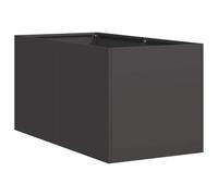 Planter Outdoor Flower Pot Garden Raised Bed Patio Plant Pot Steel vidaXL