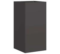 vidaXL Planter Black 40x40x80 cm Cold-rolled Steel