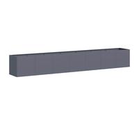 Planter Outdoor Flower Pot Garden Raised Bed Patio Plant Pot Steel vidaXL