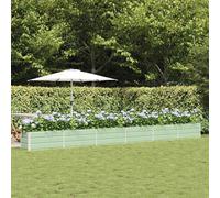 Planter Pastel Green 580 x 50 x 45 cm Galvanised Steel Industrial Garden Decors