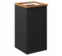 (40 x 40 x 80 cm) vidaXL Planter Raised Bed Planter Pot Garden Flower Pot Black Poly Rattan