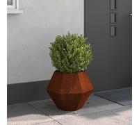 vidaXL Planter Rusty 50 x 50 x 40 cm Weathering Steel