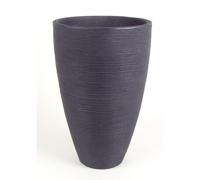Planter Ribbed Anthracite Flower Pot Terrace Pot Balcony Box Herb Box