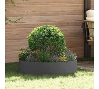 Planter Ring 5pcs Black Cold-Rolled Steel 80x80x20cm Garden Border Heavy Duty XL