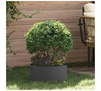 vidaXL Planter Ring Black 40 x 40 x 20 cm Cold-rolled Steel