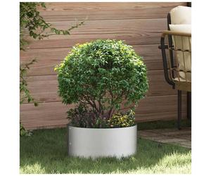 Planter Ring Outdoor Use 40 x 40 x 20 cm Silver Stainless Steel Set of 5