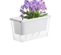 Planter - Self Watering Garden Container, Rectangular Balcony Sill Cultivation, Space Saving Planter, Water Retention, Versatile Herb Gardening Box