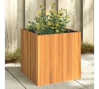 Planter Solid Acacia Wood Cube 45x45x45 cm Natural Indoor Decorative Box Lined