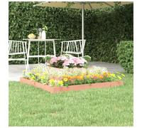 Planter Solid Pine Douglas Natural 110x110x27 cm 3-Tier Raised Large Wooden Bed