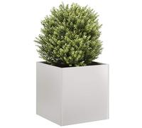 Planter Stainless Steel 40x40x40 cm Open Bottom Raised Garden Bed Box w/brackets
